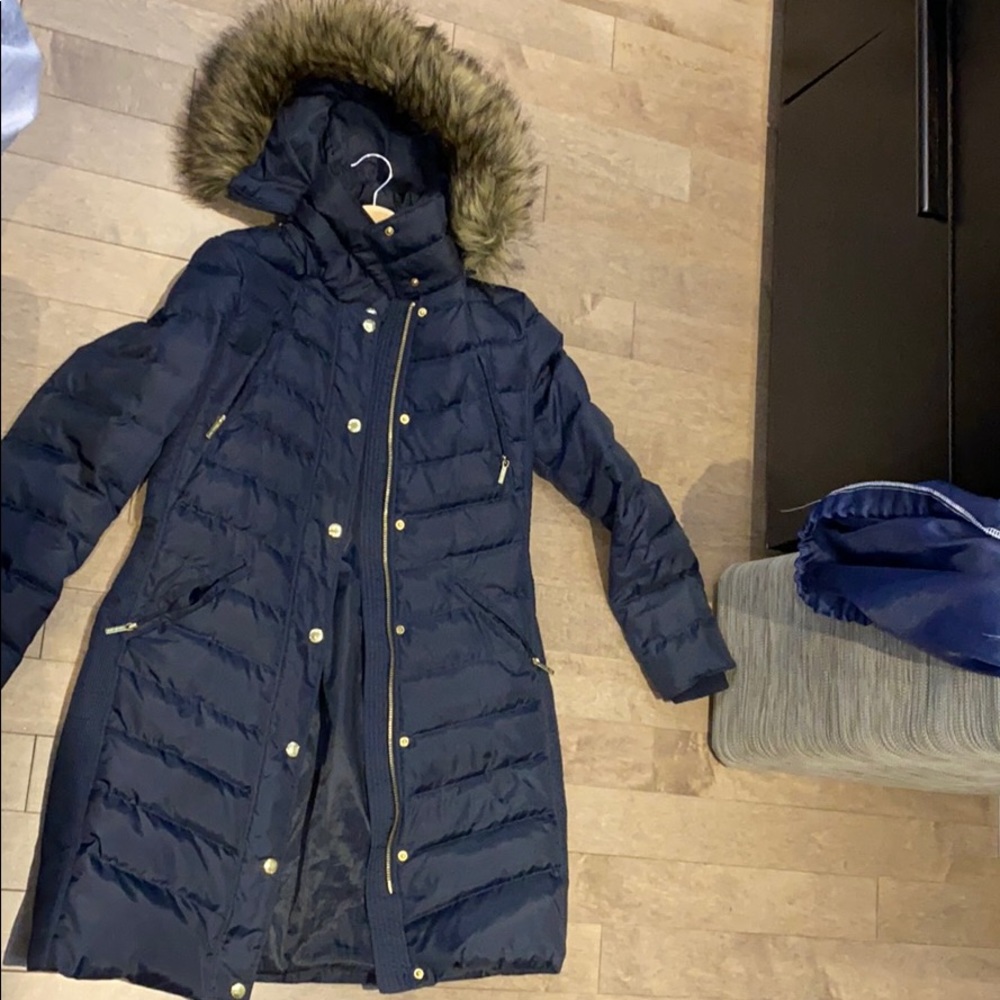 Michael Kors down and feather coat